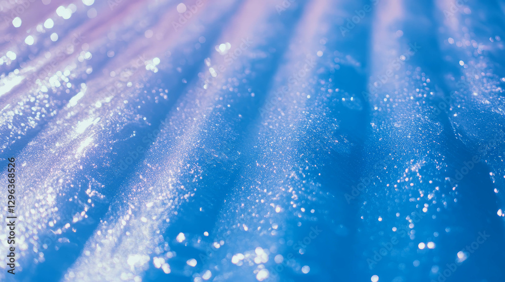 Aufkleber frosty winter ice texture on roof surface for background design