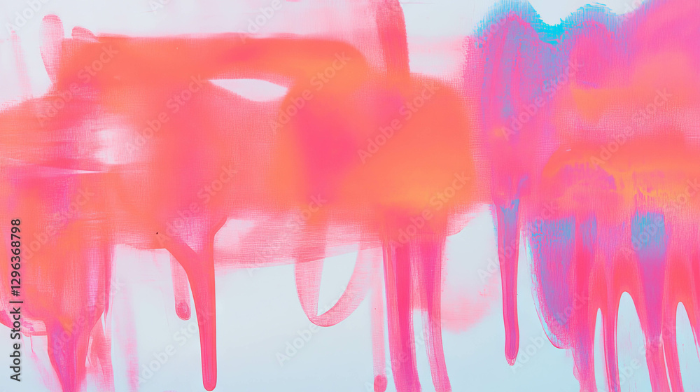 Poster vibrant abstract background with dripping ink blot and colorful variations