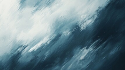 Fototapeta premium Abstract diagonal brushstrokes in shades of blue and white