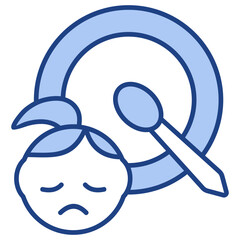 Malnutrition Blue Icon