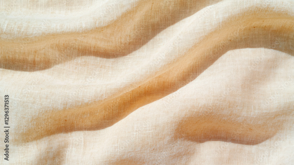 Aufkleber elegant light beige linen texture background for design projects