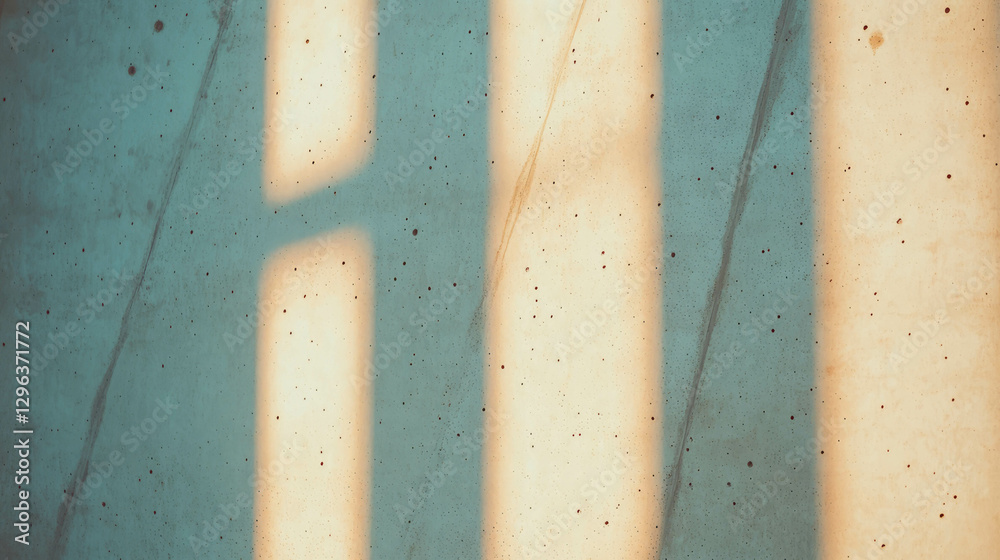 Poster light beige textured concrete surface with subtle shadows for design and decor