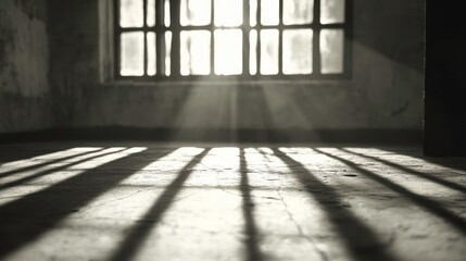 Dramatic Shadows and Light in Abstract Setting