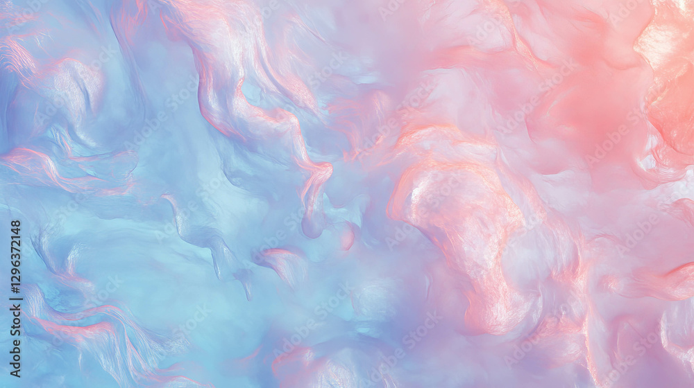 Aufkleber Serene abstract background with light clouds and soft textures for design projects