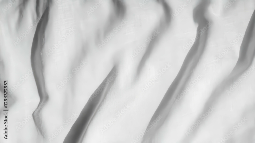 Poster Light grey fabric with subtle linen texture background for design
