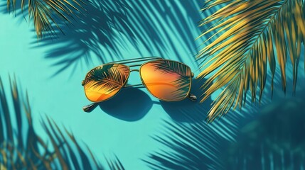 A design collection for the perfect summer vacation vibe, featuring sunglasses that reflect the sky