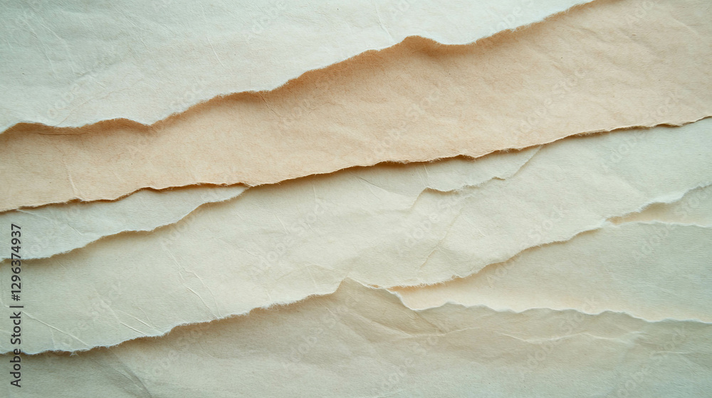 Poster textured layered handmade paper background for creative design and craft projects