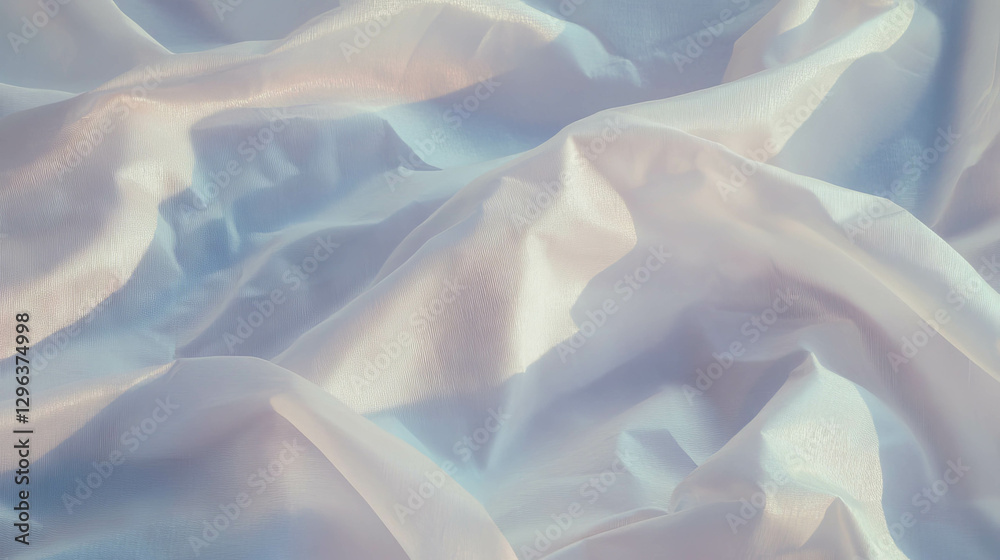 Leinwandbilder elegant smooth fabric folds with soft light reflection for background design