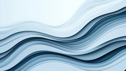 Obraz premium Abstract White Background with Wavy Line Texture for Design