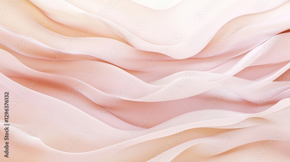 Leinwandbilder soft flowing waves of pastel colors create a serene and calming background suitable for various desi