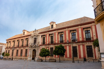 Obraz premium Archbishop's Palace (16th-18th centuries) of the city of Seville. Andalusia, Spain.