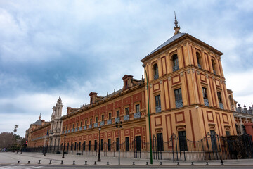 Fototapeta premium San Telmo Palace, dating from the 17th and 18th centuries. Seville, Andalusia, Spain.
