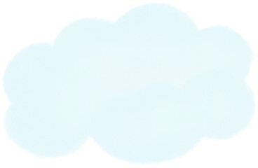 Fluffy soft blue clouds