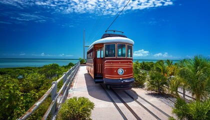 historic trolley buses of key west florida