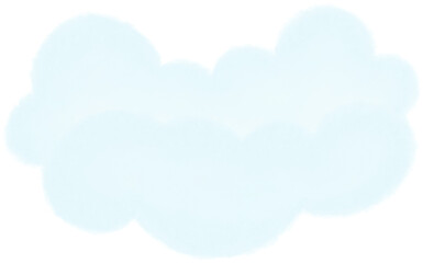 Obraz premium Fluffy soft blue clouds