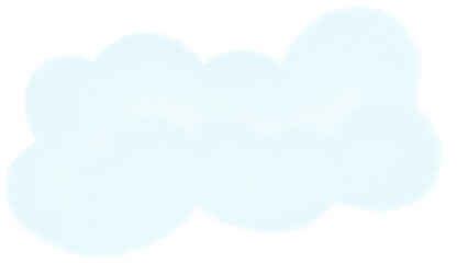 Fluffy soft blue clouds