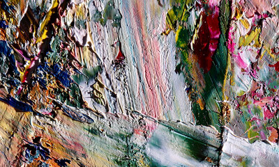 Abstract art background . Hand painting artwork on canvas .