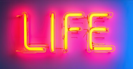 Neon sign ai coded life digital veins running bright futuristic silhouette colorful realistic photo