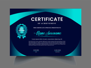 Obraz premium Professional business Certificate design template 