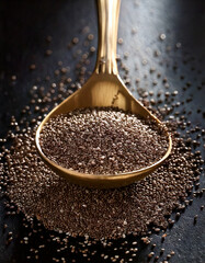 Cuchara con semillas de chía