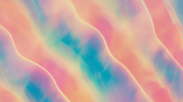 Pastel rainbow waves with soft color texture for creative design projects