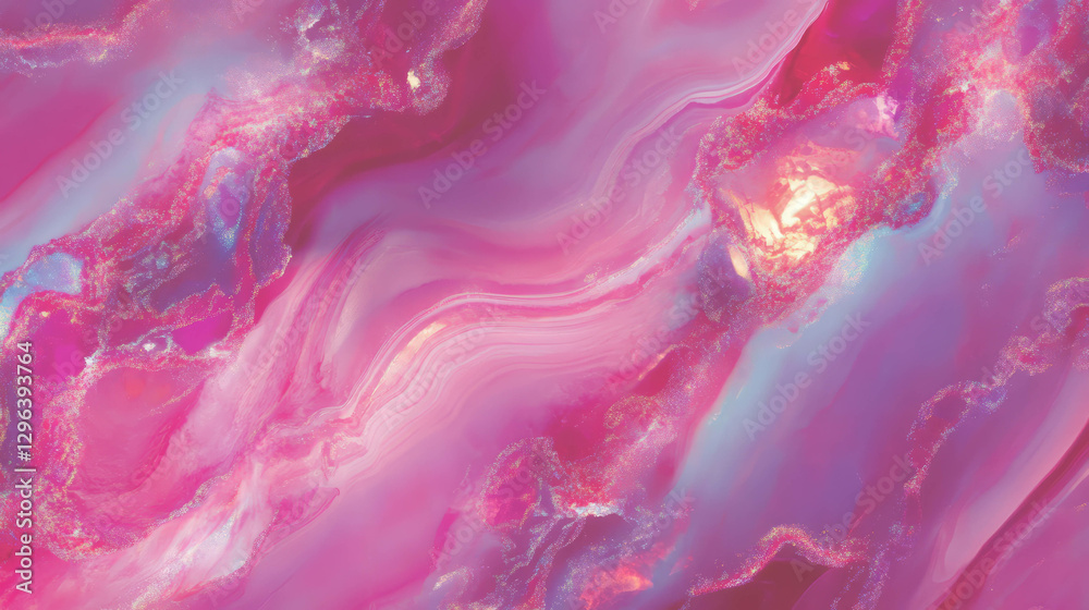 Poster pink quartzite texture with crystalline patterns for design