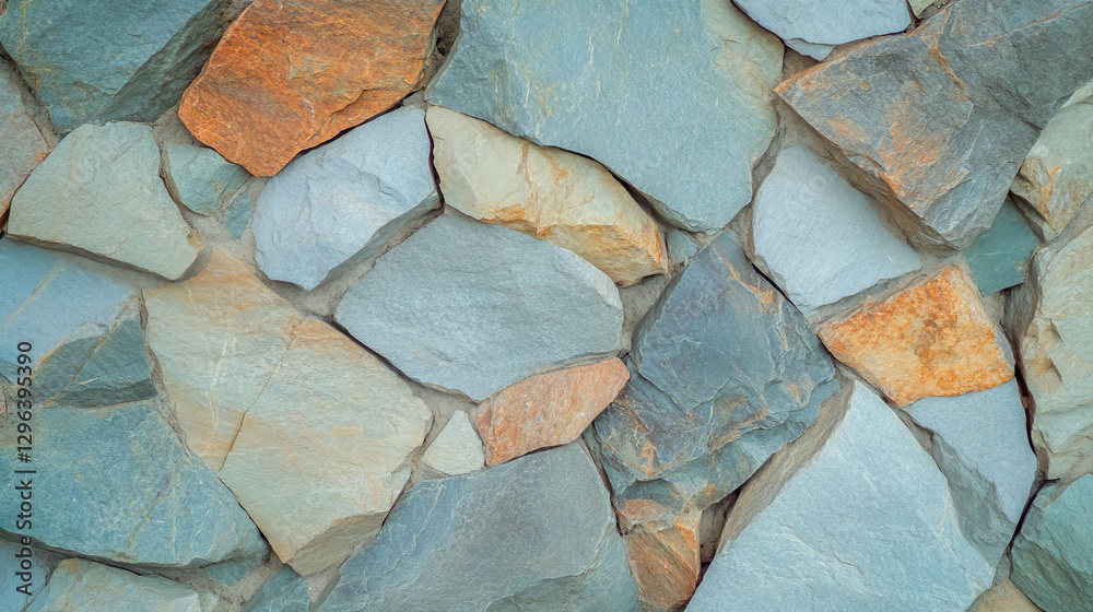Poster Natural quartzite background with cross bedding texture for design projects