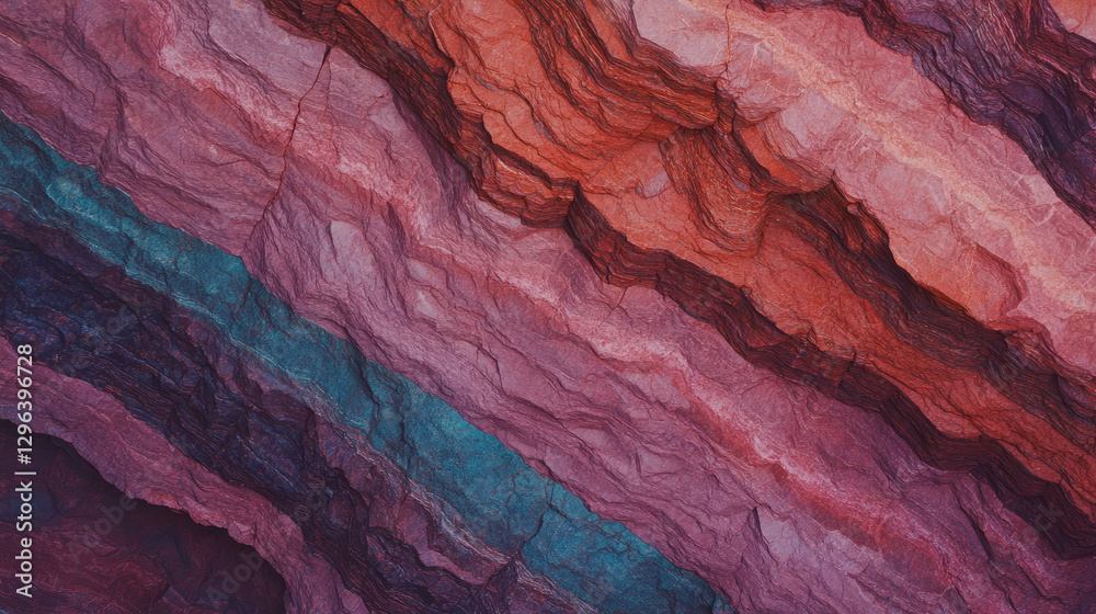 Poster vibrant quartzite background with metamorphic foliation texture for design projects