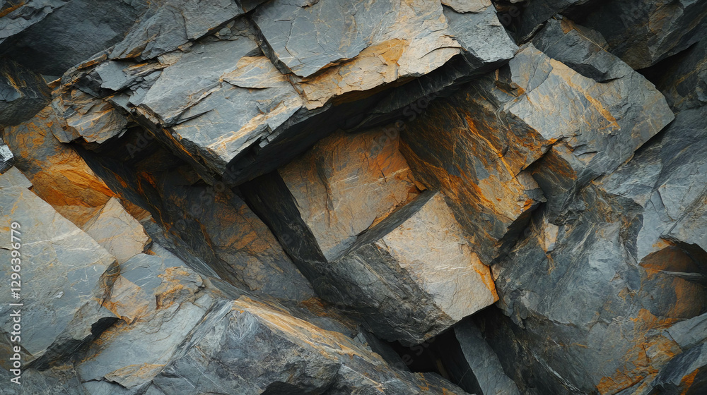 Aufkleber natural quartzite rock texture with metamorphic foliation for design and background use