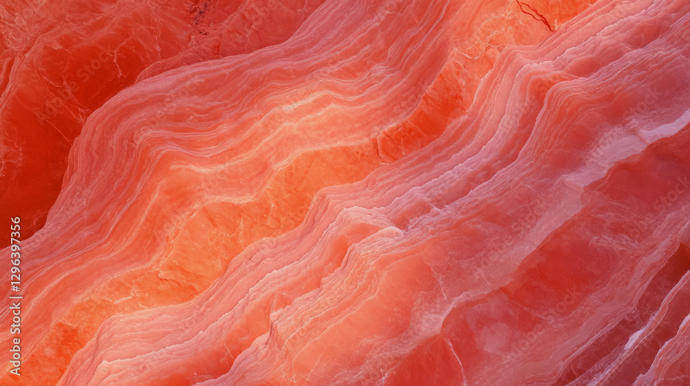 Poster Rippled quartzite texture with vibrant patterns for natural design concepts