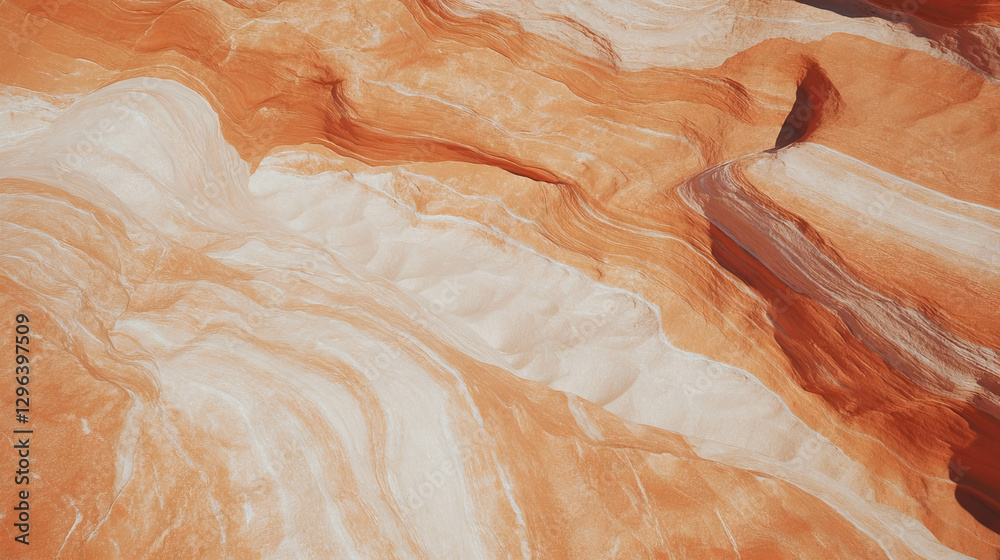 Poster natural quartzite texture with wind erosion patterns for nature background and design