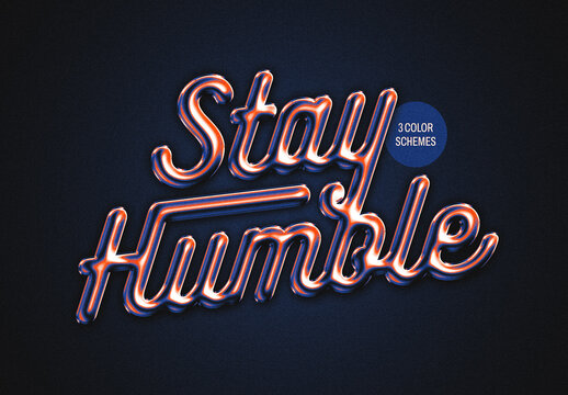 Chrome Text &L ogo Effect Mockup