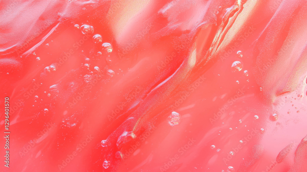 Aufkleber Red ink blot background with wet paper effect for creative design projects