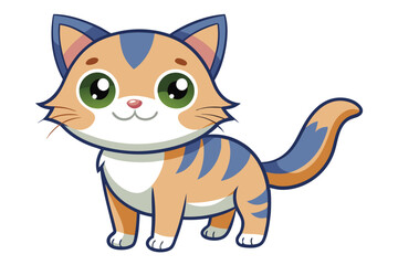 Cute Cat Vector Illustration