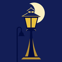 lamp and moon