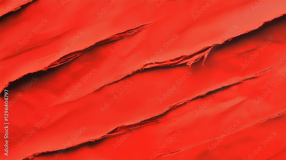 Aufkleber vibrant ripped fabric texture with frayed edges - perfect for textile design projects