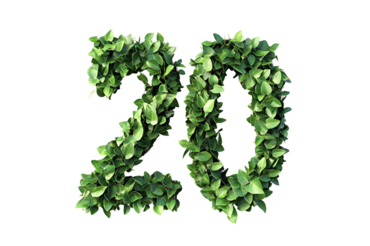 Leaves Form Number Twenty, Transparent Background