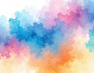 Obraz premium Watercolor-inspired abstract gradient background , gradient, green