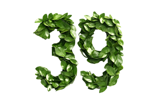 Leaves Form Number 39,  Transparent Background
