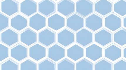 Naklejka premium Blue and white geometric hexagon pattern arranged in a grid