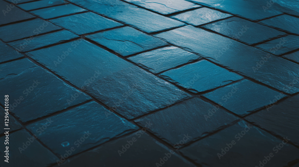 Poster textured slate roof tiles background in varied sizes for architectural design