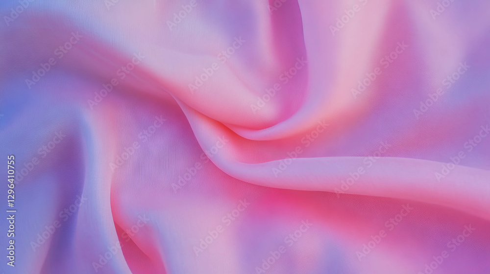 Poster elegant smooth cotton fabric with soft pink and violet texture for textile and design