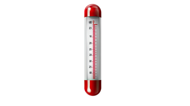 Thermometer's Tale: Capturing the essence of temperature measurement with a close-up perspective.