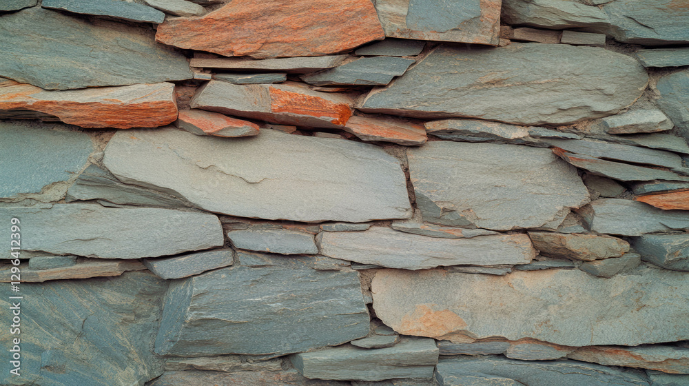 Poster textured stone wall background with smooth matte surface for design projects