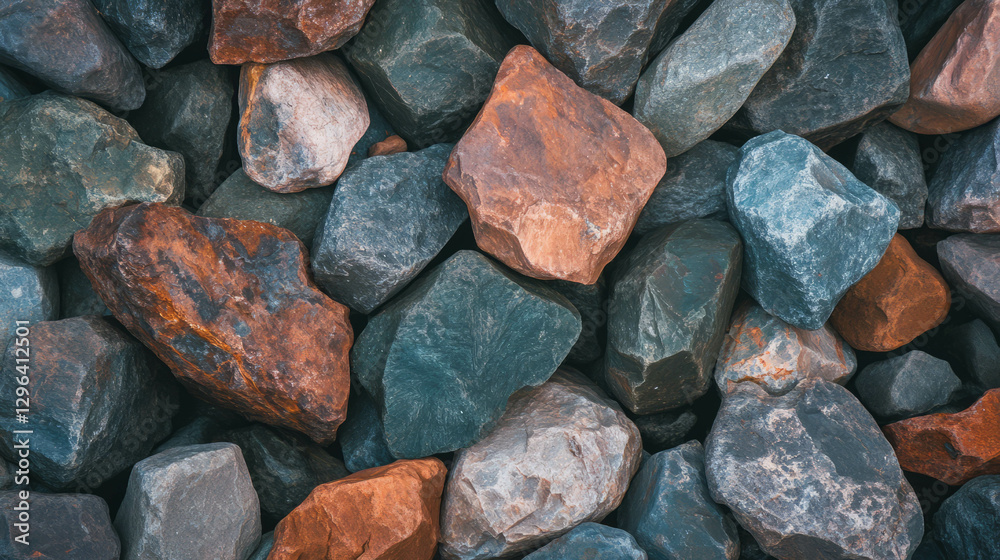 Poster Natural stone texture with smooth matte surface for design and background concepts