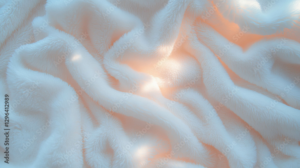Poster cozy soft beanbag texture with gentle folds for comfort and warmth