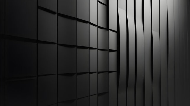 tech grid with geometric precision and a refined monochrome palette 