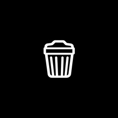 trash can icon illustration