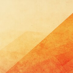 Abstract Warm toned Textured Background Diagonal Split Orange and Beige Gradient