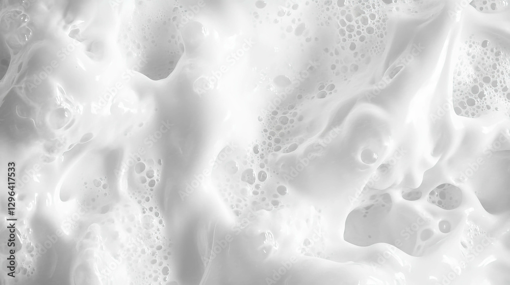 Poster Light and airy soft foam texture for design and decoration projects